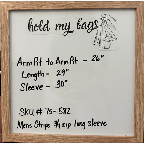 Vintage Metro One Green Blue Stripe Velour Quarter Zip Size Medium - Picture 10 of 10